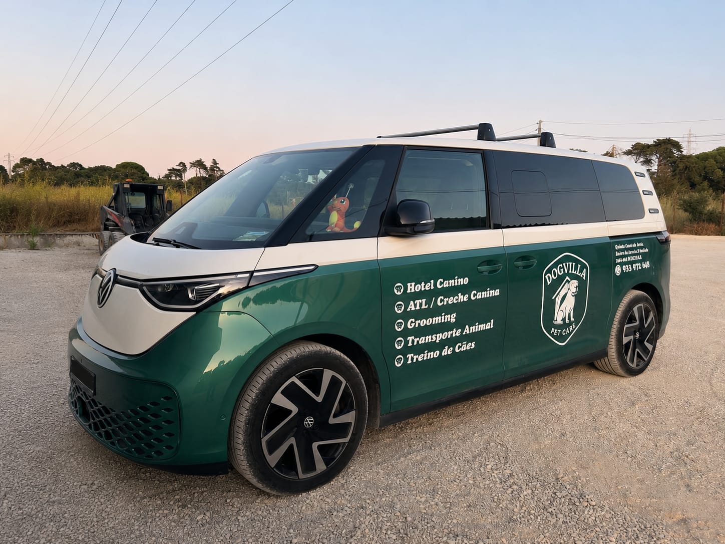 Carrinha de transporte canino do DogVilla Pet Care